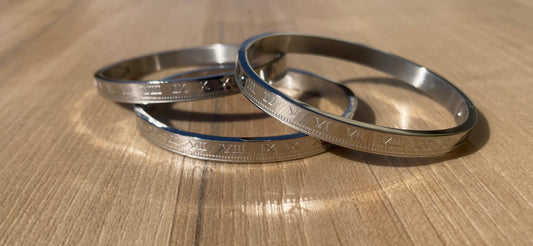 Roman Numeral Bangle - 7.83hz