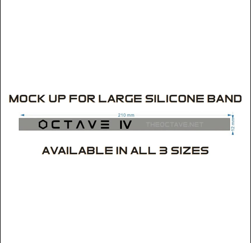 Octave 4 - The 4th Gate - Black "Stealth" Edition - Silicone Sportsband