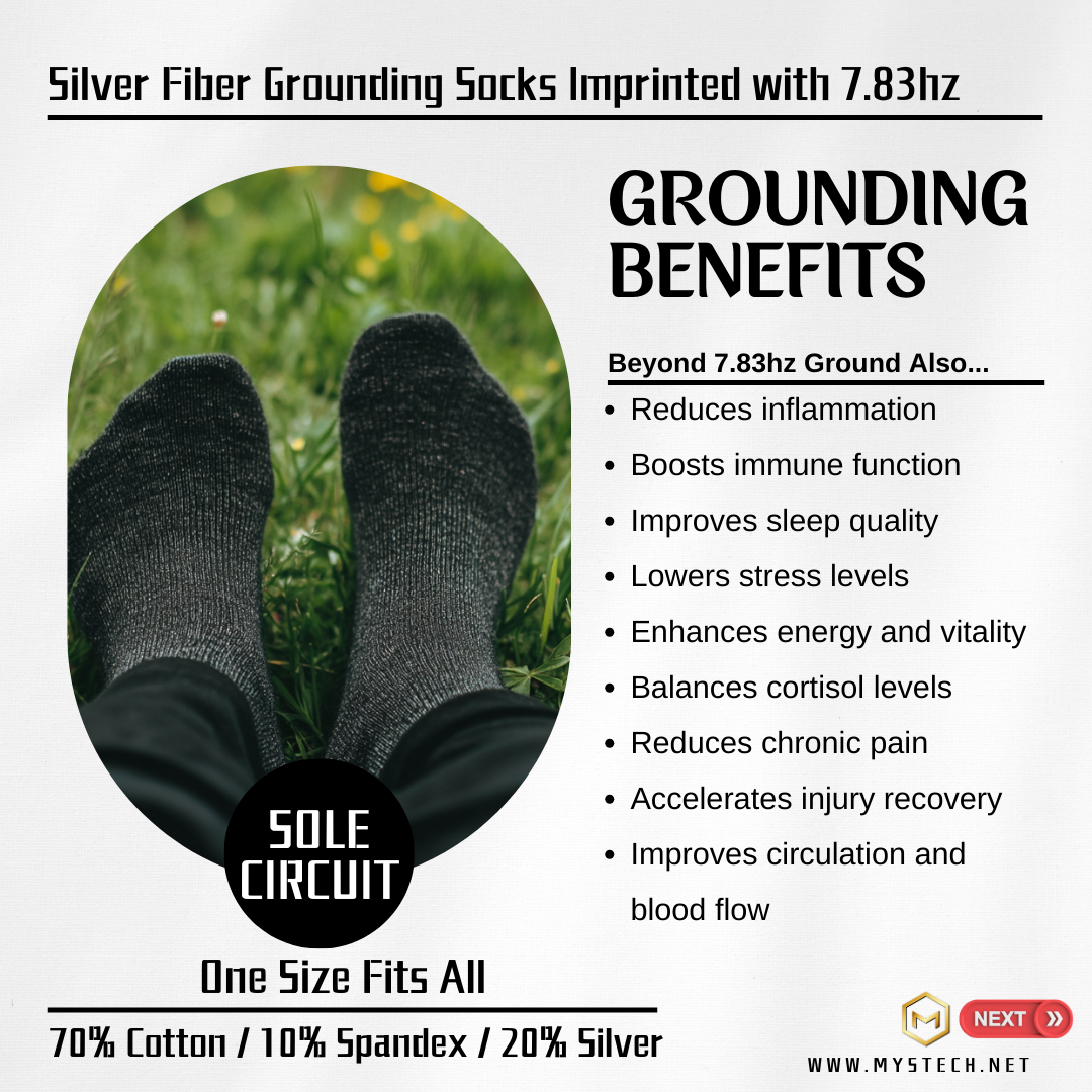 Sole Circuit Grounding Socks – Silver Fiber & 7.83hz Resonance
