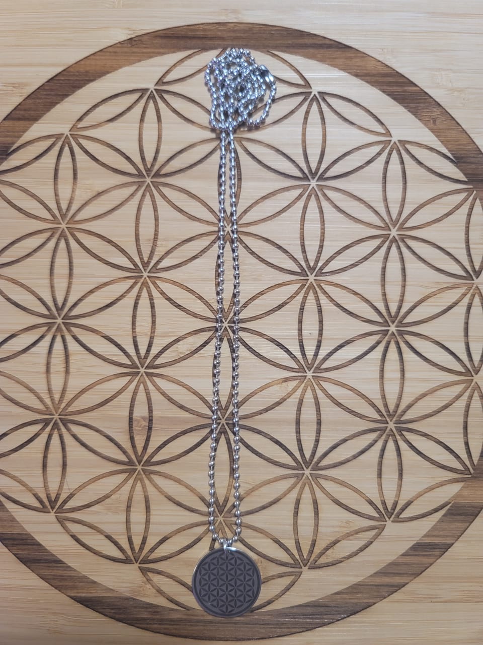 Flower of Life Alchemy Pendant - 7.83hz