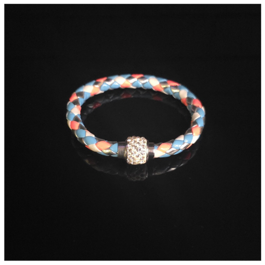 Braided Crystal Bracelet - Pastel
