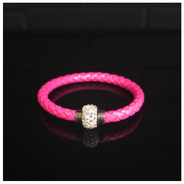 Braided Crystal Bracelet - Pink