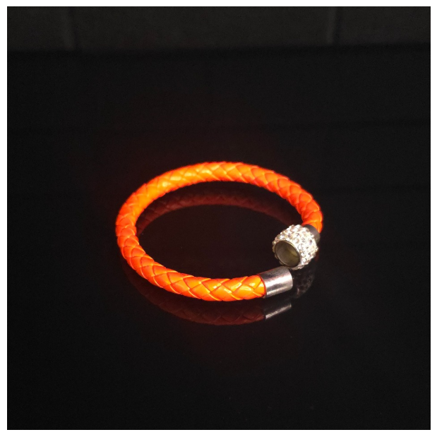 Braided Crystal Bracelet - Orange
