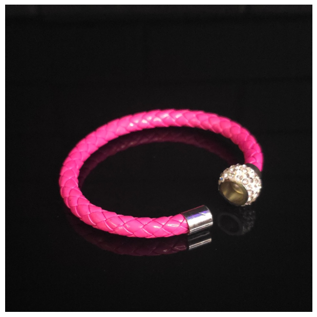 Braided Crystal Bracelet - Pink