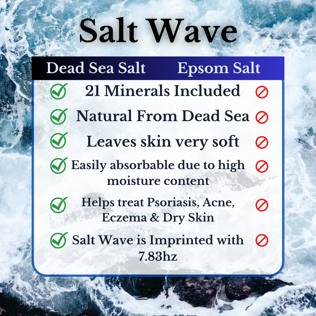 Salt Wave - Dead Sea Salt 7.83hz - 3lbs