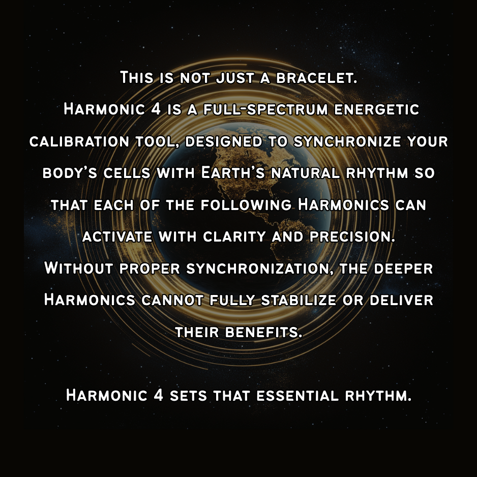 Harmonic 4 - The 4th Key - Black "Stealth" Edition - Silicone Sportsband