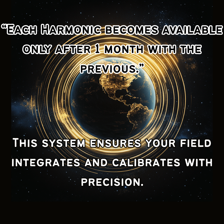 Each Harmonic is so strong it takes time to adjust