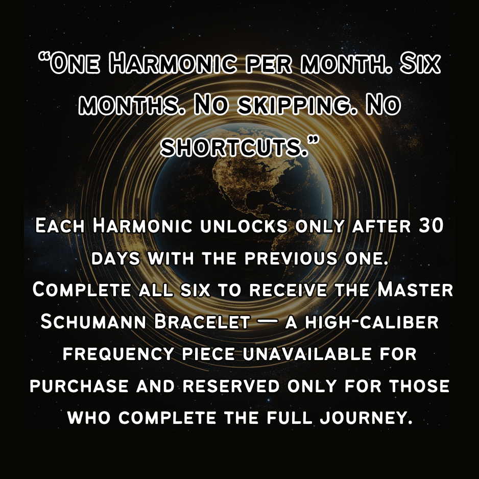 Text about each Harmonic unlocking after 30 days