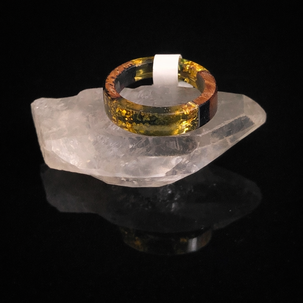 Resin Relic Ring — Amber Flux