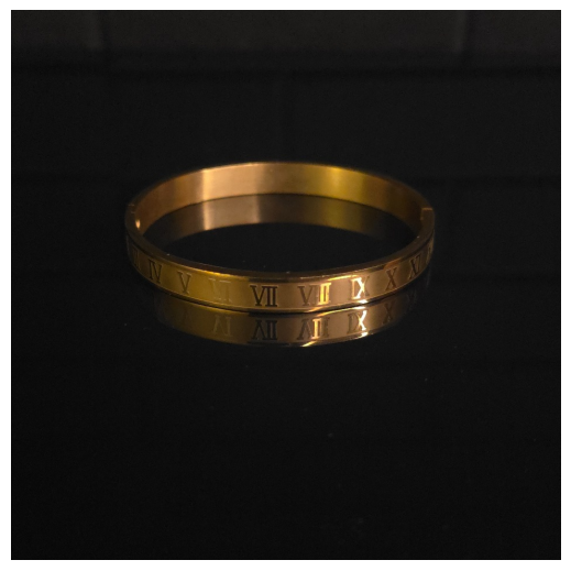 Roman Numeral Bangle - Gold