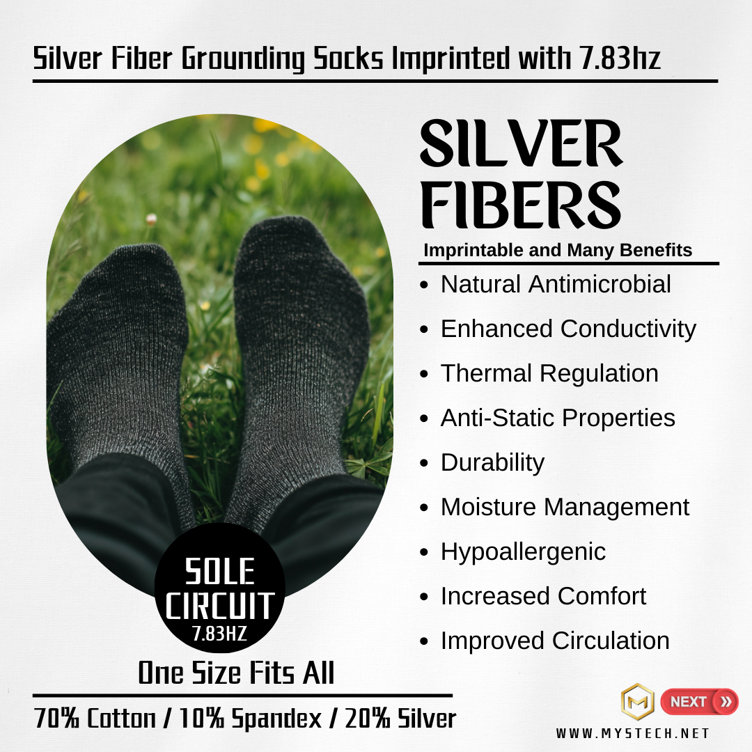 Sole Circuit Grounding Socks – Silver Fiber & 7.83hz Resonance - Pre-Order