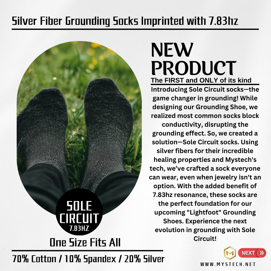 Sole Circuit Grounding Socks – Silver Fiber & 7.83hz Resonance - Pre-Order