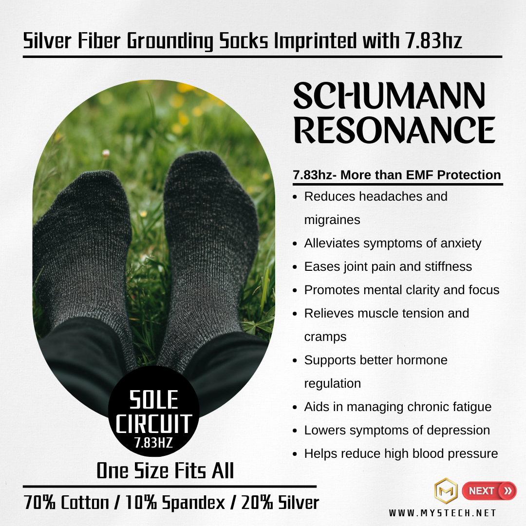 Sole Circuit Grounding Socks – Silver Fiber & 7.83hz Resonance - Pre-Order