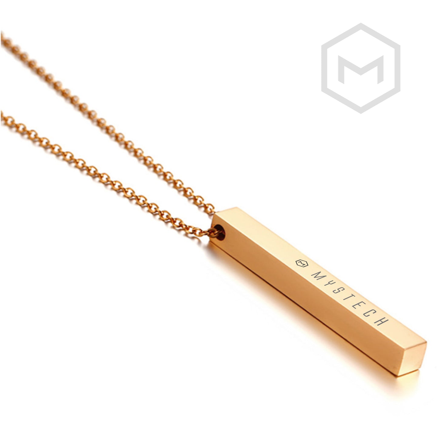 Platonic Solid Pillar Necklace