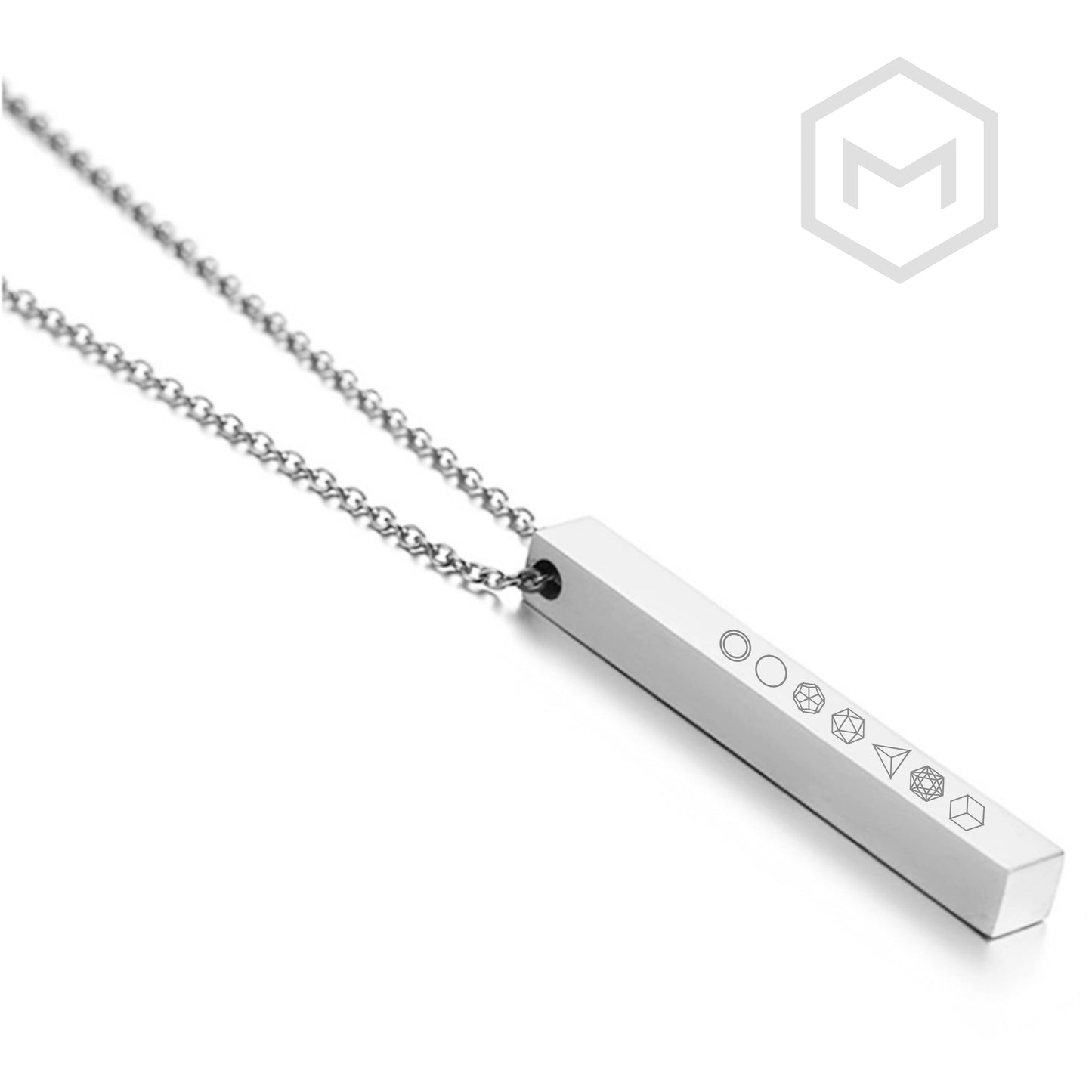 Platonic Solid Pillar Necklace